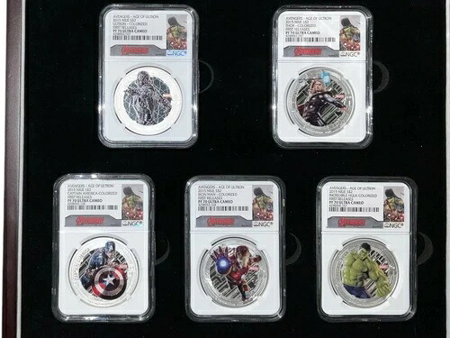 2015年 マーベル アベンジャーズ エイジ・オブ・ウルトロン シルバーセット NGC 初リリース PF70 ウルトラカメオ｜WORLD RESOURCE【KING店】