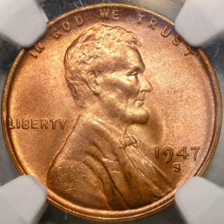1947年 S/S リンカーン ウィート セント/ペニー 再パンチ加工 ミント ジェム++ NGC MS 67 レッド RPM #3/#4|WORLD RESOURCE【KING店】