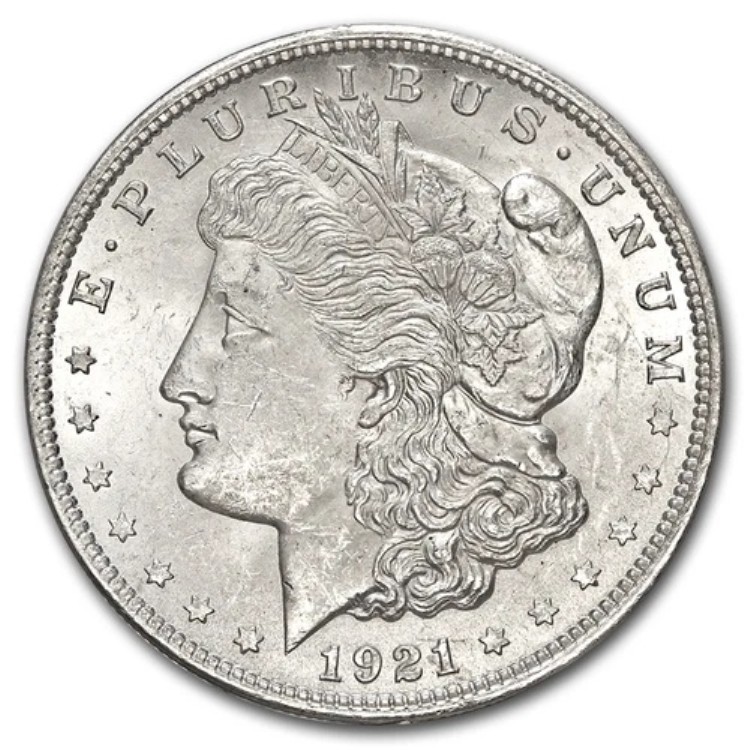 1921年 モルガン銀貨 BU（20枚ロール）