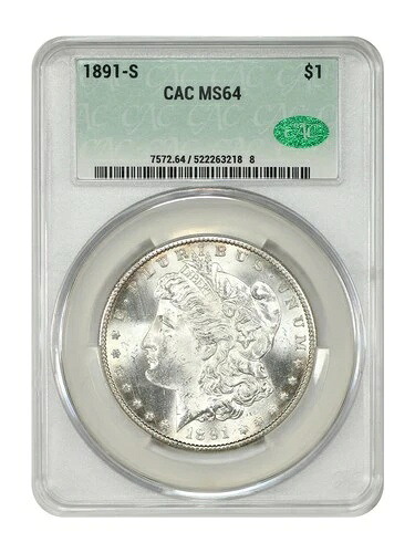 1891-S $1 CACG MS64 - モルガン・ダラー|WORLD RESOURCE【KING店】