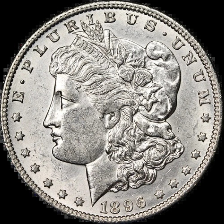 1896-O モルガン銀貨 チョイス AU/BU 美しい外観 美しい光沢|WORLD RESOURCE【KING店】