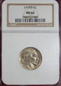 1918-D バッファローニッケル NGC MS62｜WORLD RESOURCE【KING店】 307,890円