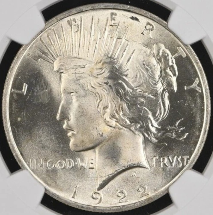 1922-P $1 ピース NGC MS66 - 信じられないほどの輝きを持つブラストホワイトの宝石、本物の美しさ!|WORLD RESOURCE【KING店】