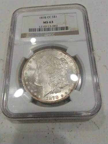 1878 CC モルガン銀貨 NGC MS63 初年度 カーソンシティ 美しい フリーシップ｜WORLD RESOURCE【KING店】