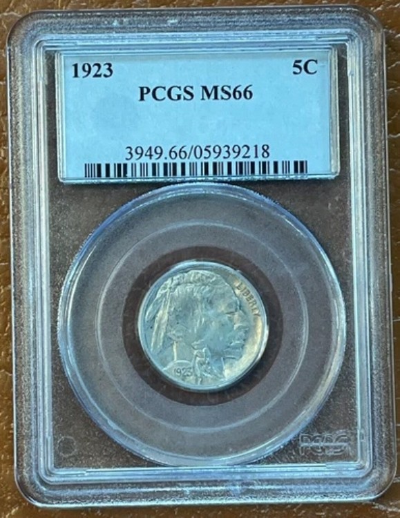 1923年 P バッファローニッケル 5C PCGS MS66｜WORLD RESOURCE【KING店】