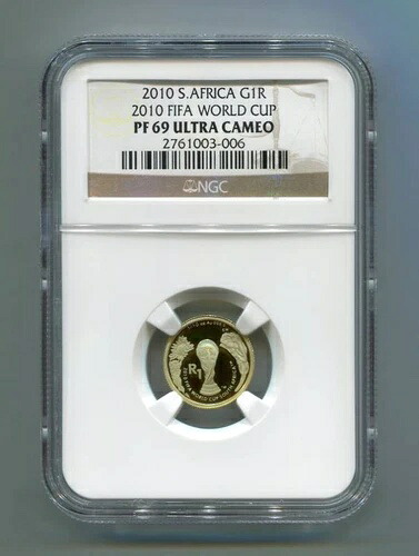 NGC 2010 南アフリカ ゴールド R1 公式 FIFA プルーフコイン グレード Pf 69 ウルトラカメオ|WORLD RESOURCE【KING店】