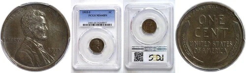 1915-S 1C リンカーン セント PCGS MS-64 BN｜WORLD RESOURCE【KING店】