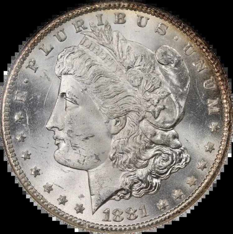 1881-CC モルガン銀貨 NGC MS63 美しい外観、強い刻印｜WORLD RESOURCE【KING店】