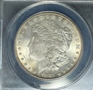 1881-CC モーガン銀貨 ~ANACS MS 63 ~美しいコイン~｜WORLD RESOURCE【KING店】