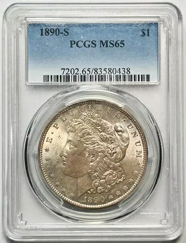1890年 S モーガン銀貨 PCGS MS-65｜WORLD RESOURCE【KING店】