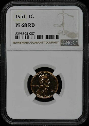 1951年 ウィートリバース リンカーンセント(プルーフ)1C NGC PR68RD|WORLD RESOURCE【KING店】