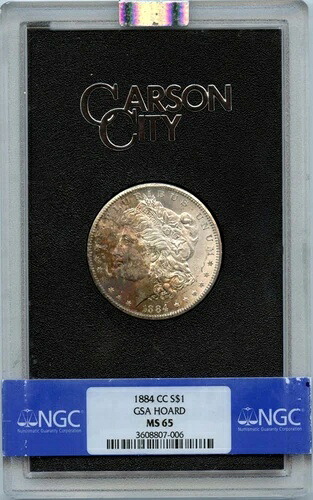 1882-CC モルガン・ダラー GSA ホード S$1 NGC MS65 トーン|WORLD RESOURCE【KING店】