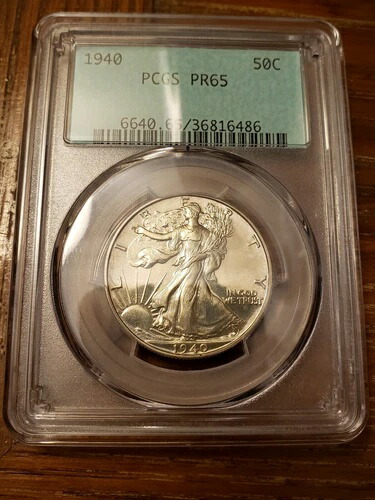 1940年ウォーキング・リバティ・シルバー・ハーフドル（PF65）PCGSトゥルービュー