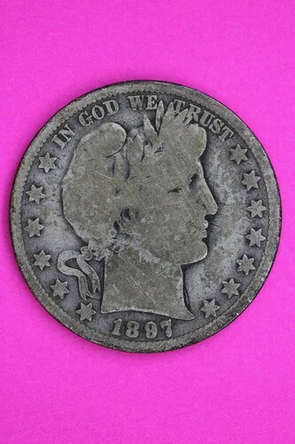 1897 O バーバー リバティ ハーフドル シルバーコイン 本物保証 1390