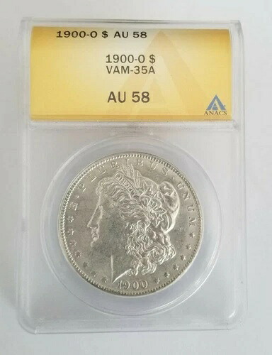 1900 O モルガン・ダラー - ニューオーリンズ造幣局 - VAM-35A AU58