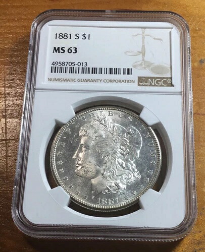1881-S モルガン・ダラー NGC MS63