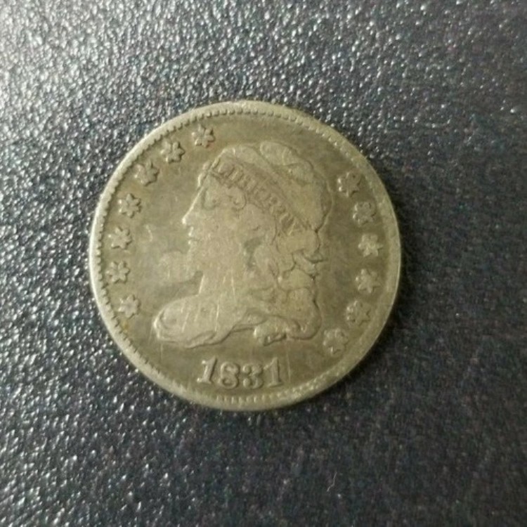 キャップドバストハーフダイム - 1831年 - 0.892 銀貨 - KM# 47