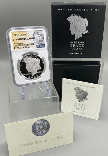 2023年 Sピース銀貨 プルーフ NGC PF69 ウルトラカメオ（OGP付き）