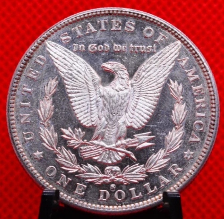 1890-S プルーフライク リバース モルガン ドル