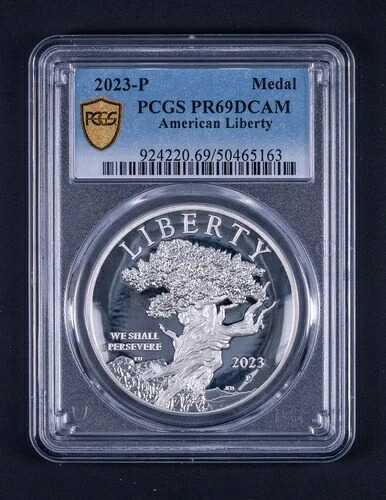2023-P プルーフ シルバー アメリカン リバティ メダル PCGS PR69 DCAM DCB163