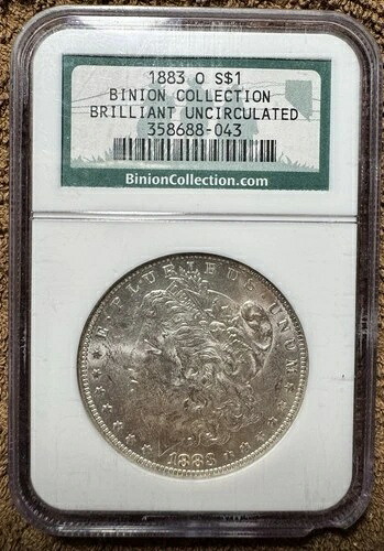 1883-O モルガン銀貨 ? NGC BUブリリアント ? ビニオンコレクション ? ベガスホード