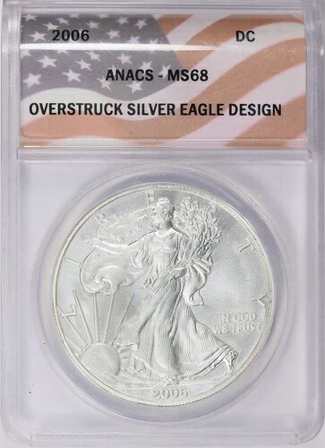 2006年 ダニエル・カー オーバーストラック シルバーイーグル ANACS MS 68 ファンタジー版