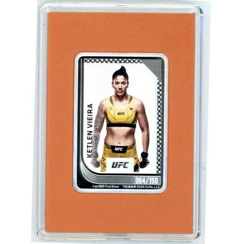 ケトレン・ビエラ 2024 $2 UFC ミント トレーディング シルバー コイン ニウエ ニュージーランド ミント COA #064/150