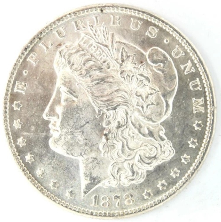 1878年 S モルガンドル US 90% US 銀貨 サンフランシスコ アメリカ合衆国