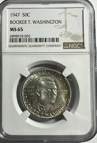 1947年 ブッカー・T・ワシントン 50セント NGC MS 65 - (#1070)