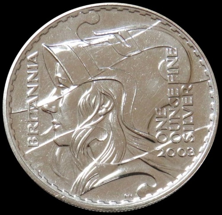 2003年 銀貨 イギリス 2ポンド 1オンス ブリタニア造幣局 州貨幣