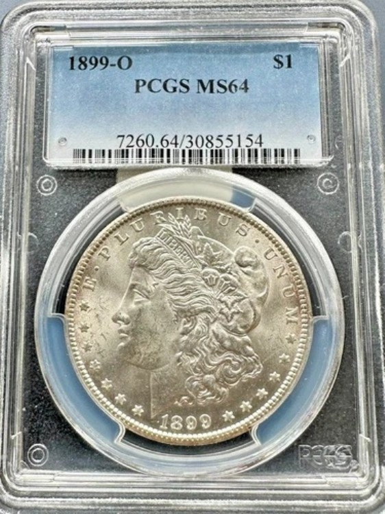 1899-O アメリカン シルバー モルガン ダラー コイン PCGS MS64