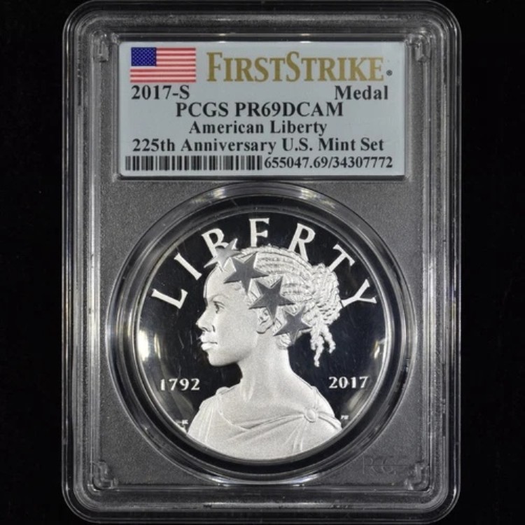 2017-S シルバー アメリカン リバティ メダル ? PCGS PR-69 ? プルーフコイン FS 225th?TRUSTED?