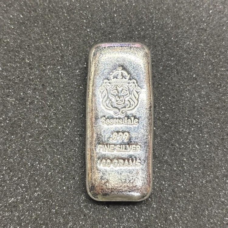 楽天市場】1オンス ゲルマニアミント シルバーキャストバー 999.9 純銀