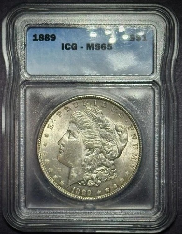 1889年モルガン銀貨 - ICG MS65