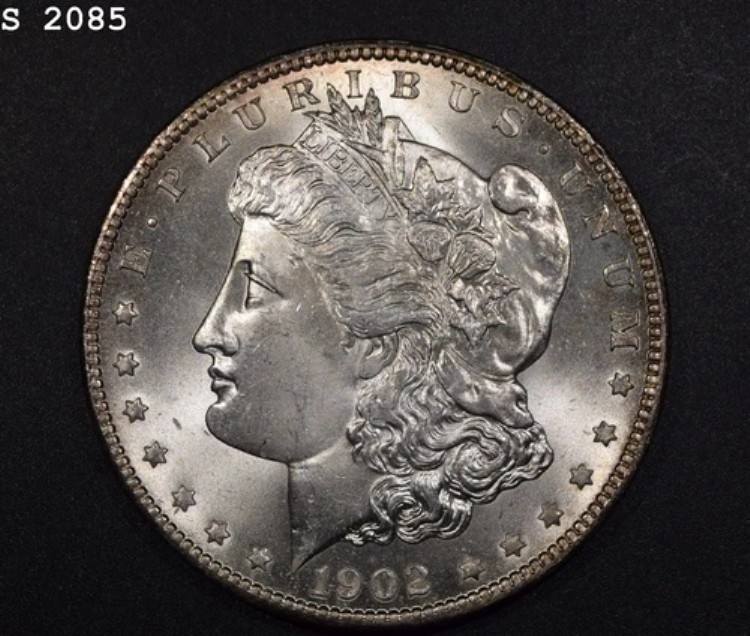 1902-O モルガン銀貨「GEM BU」*1点目以降送料無料*