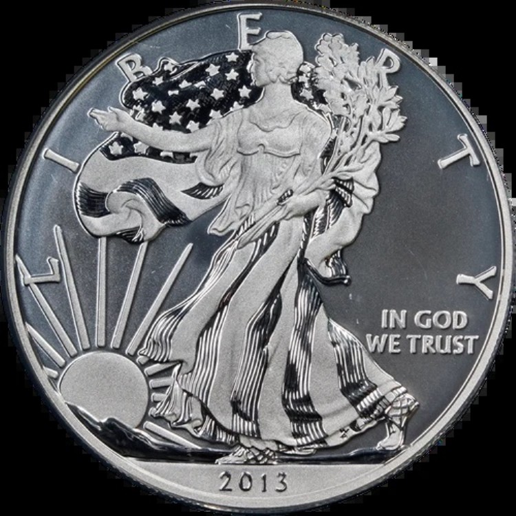 2013-W シルバー アメリカンイーグル $1 ANACS エンハンスド EU70