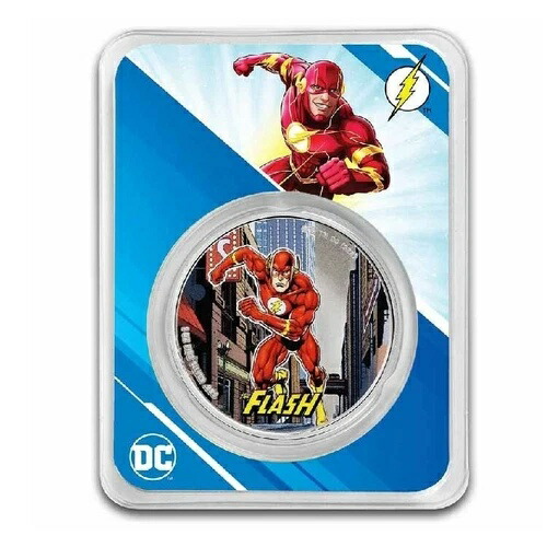 FLASH DC COMICS 2023 1オンス 純銀カラーコイン（TEP付き） ? サモア