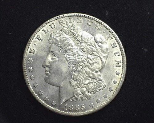 HS&C: 1885 O モルガン シルバー ダラー BU ジェム - 米国コイン