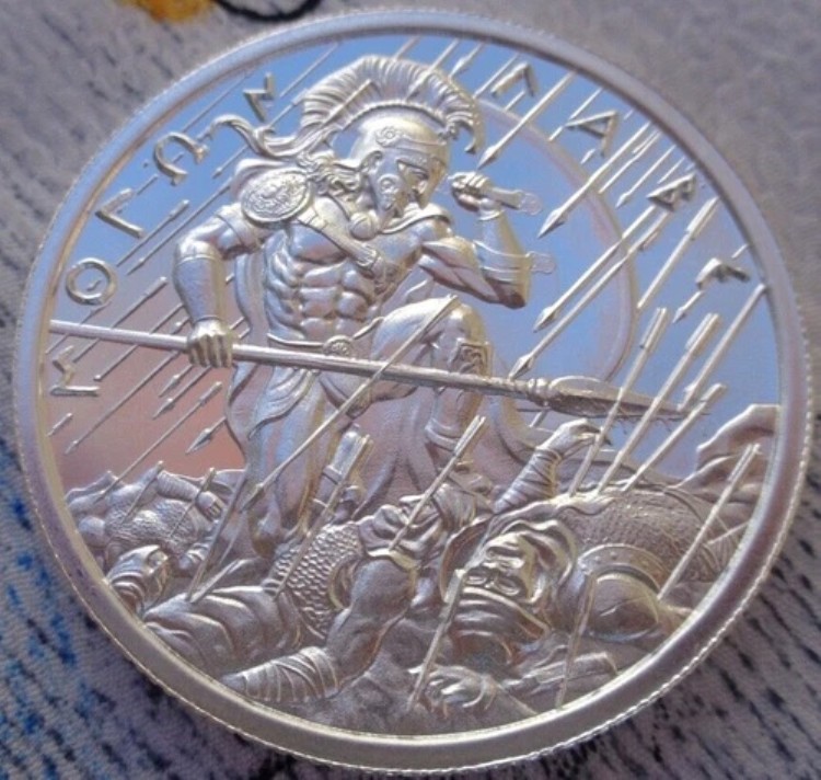 2オンス 2023 MOLON LABE #3 タイプIII 厚手 BU ラウンド .999 純銀