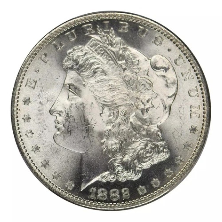 1882-S モルガン・ダラー PCGS MS-64