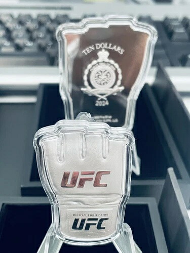 2024年- UFCグローブコイン- 1オンスシルバープルーフコイン- 発行枚数3000枚- 地金