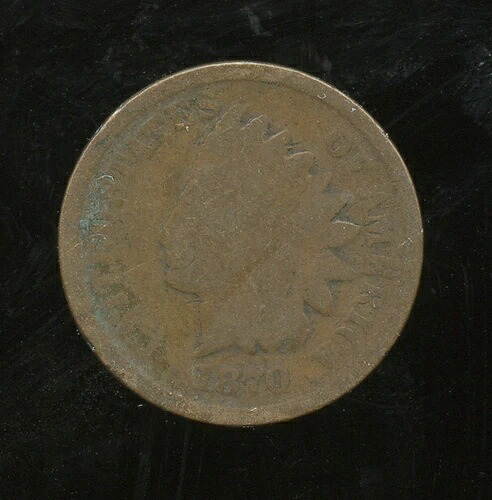 アメリカ合衆国 1セント インディアン 1870年 フィラデルフィア KM# 90a