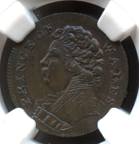 1790年代のGB 1/4 p Conder Middlesex - プリンス・オブ・ウェールズ - D & H # 1140 - ロット番号CT 491