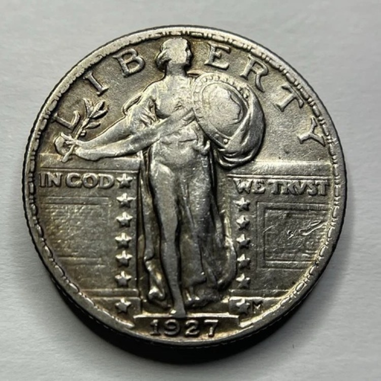 非常に良好な1927年米国スタンディングリバティクォーター - 71048