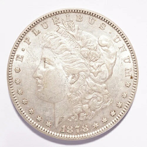 1878年モルガン銀貨 7TF Rev of '79 AU