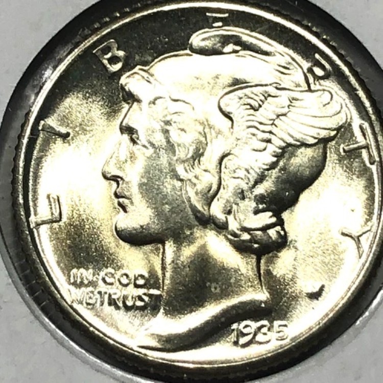 1935年 未流通マーキュリー銀貨 - #17450