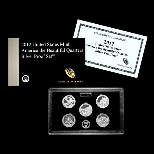 2012年 南アメリカ ザ・ビューティフル国立公園 シルバープルーフセット ~ 米国造幣局ボックス/COA