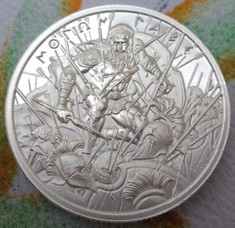 2オンス 2022 MOLON LABE #10 タイプX 厚手 BU ラウンド .999 純銀