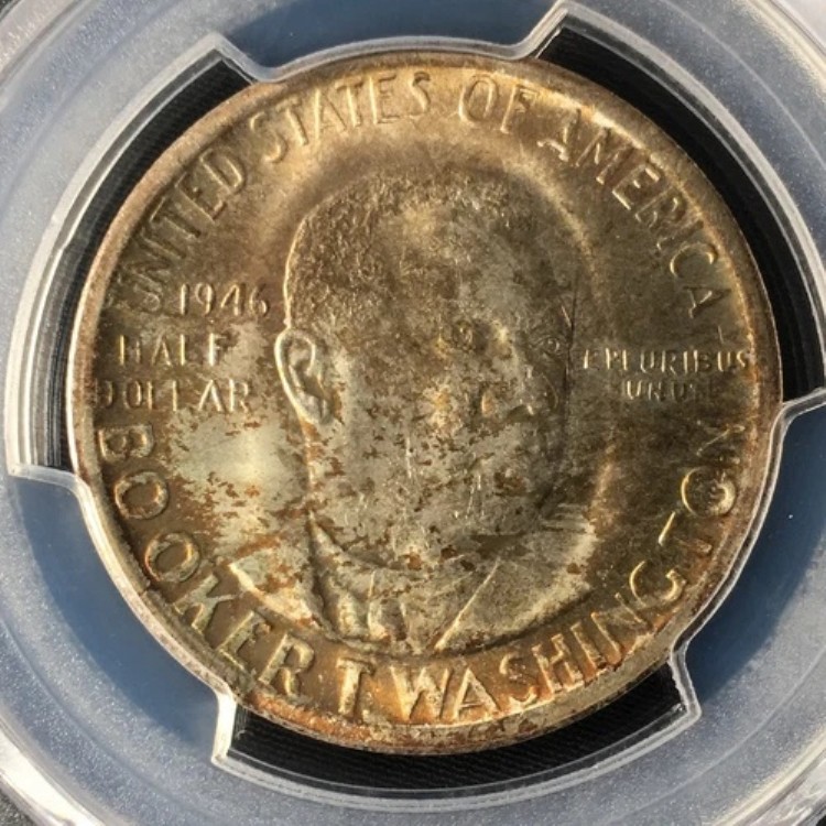 1946-S 50セント ブッカー・T・ワシントン記念ハーフ PCGS MS66 83491097