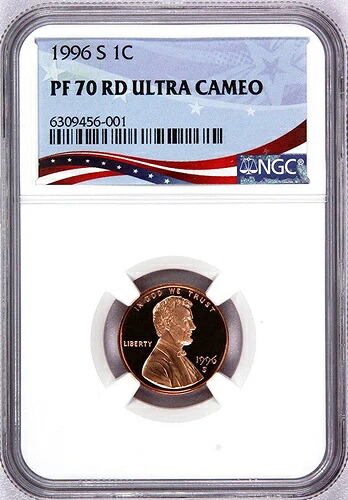 1996-S リンカーン セント、NGC による PF70RD ウルトラ カメオ評価 - レジストリ品質コイン